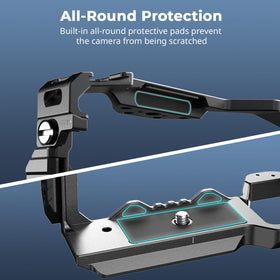 SmallRig HawkLock bottom plate with auto-locking for quick slide-in on DJI stabilizers.