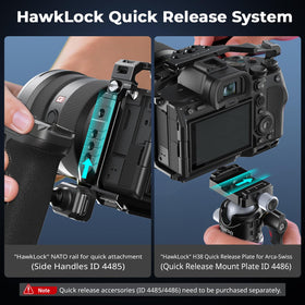 SmallRig HawkLock three-point locking prevents deflection, stabilizing your rig.