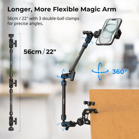 SMALLRIG crab clamp detail with rubber pads for scratch-free secure grip
