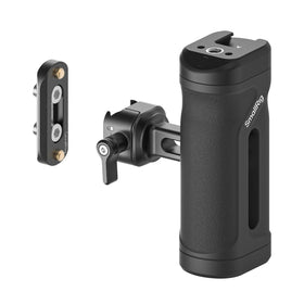 SmallRig mini side handle front view showing ergonomic grip and compact design for better control