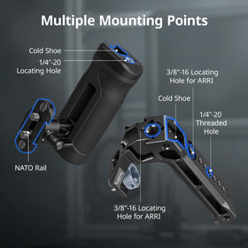 SMALLRIG NATO rail detail showing quick-release compatibility for fast swaps