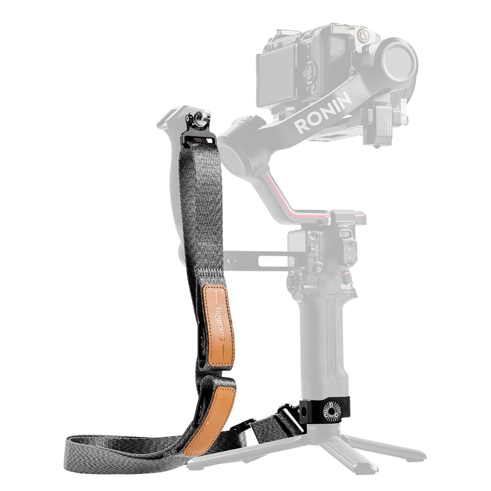 SmallRig shoulder strap front view showing padded belt and ergonomic shape for comfort