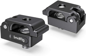 SmallRig MD2418 on a camera cage holding two cables neatly for tidy rigs.