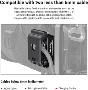 SmallRig MD2418 two-cable capacity shown for clean, versatile setups.