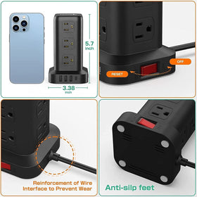 SMALLRT stable base with anti-slip mat to prevent wobbling on desks and countertops