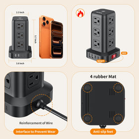 SMALLRT beside a dorm bed powering devices and saving space