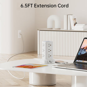 SMALLRT flat plug and 6.5ft cord with 45-degree angle for tight-space fitting