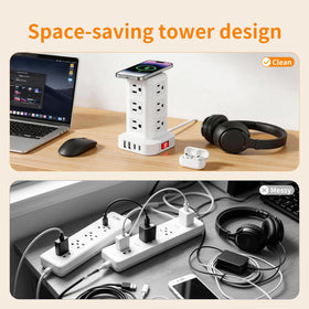 SMALLRT label and safety markings highlighting surge protection and flame resistance