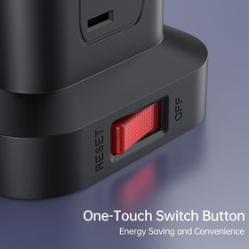 SMALLRT product label and safety markings highlighting surge protection and certifications