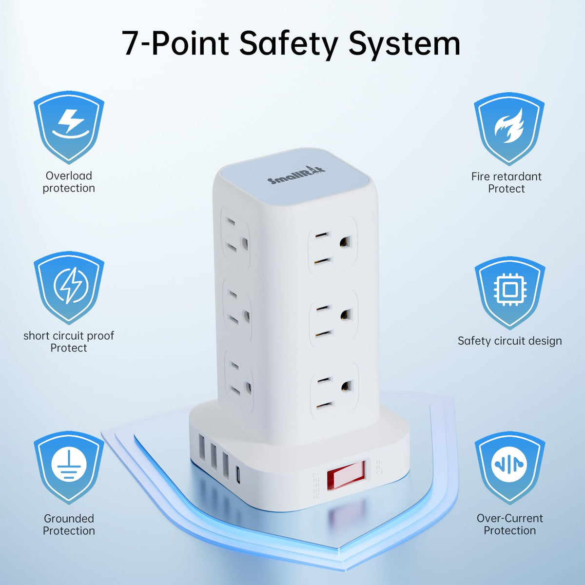 SMALLRT PD20W sturdy base with anti-slip mat to prevent wobbling during use