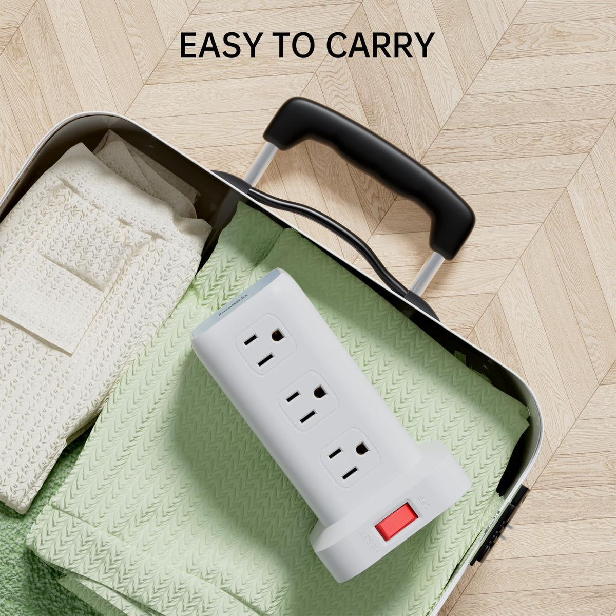 SMALLRT PD20W powering laptop, lamp, and phone in a home office for organized charging