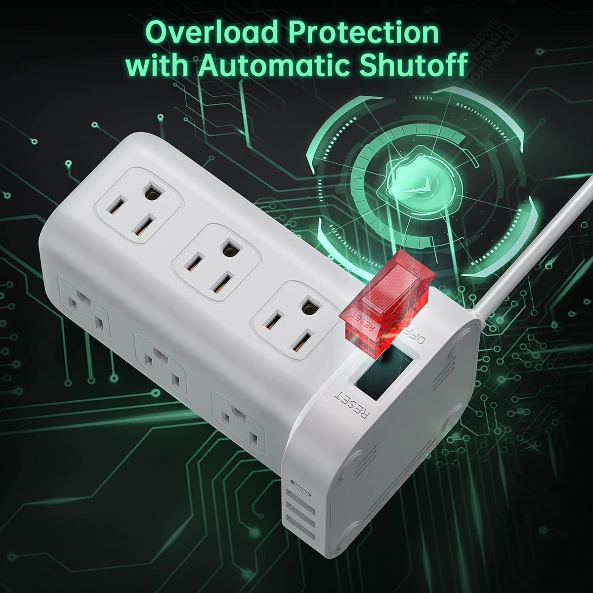 SMALLRT PD20W side shot showing multiple AC outlets for adapters