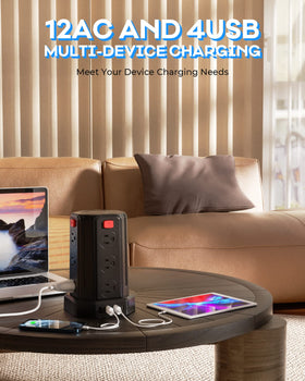 SMALLRT label and safety marks close-up confirming surge protection features