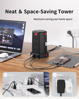 SMALLRT side profile displaying compact size and outlet spacing