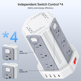 SMALLRT side view highlighting four independent switches for easy control