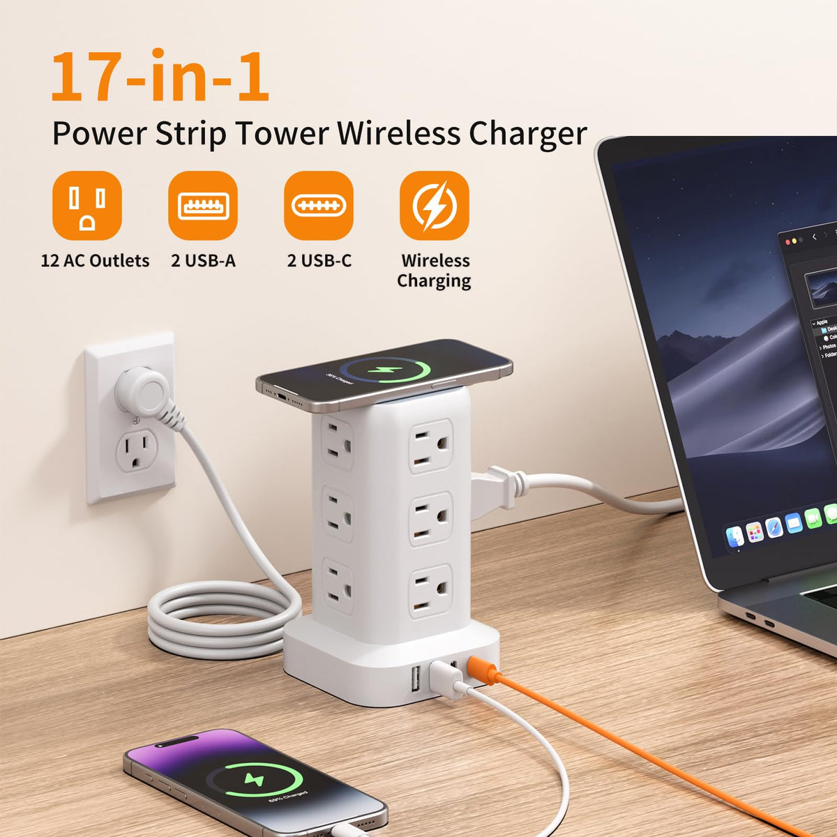 SMALLRT side angle highlighting USB ports and easy-access charging for devices