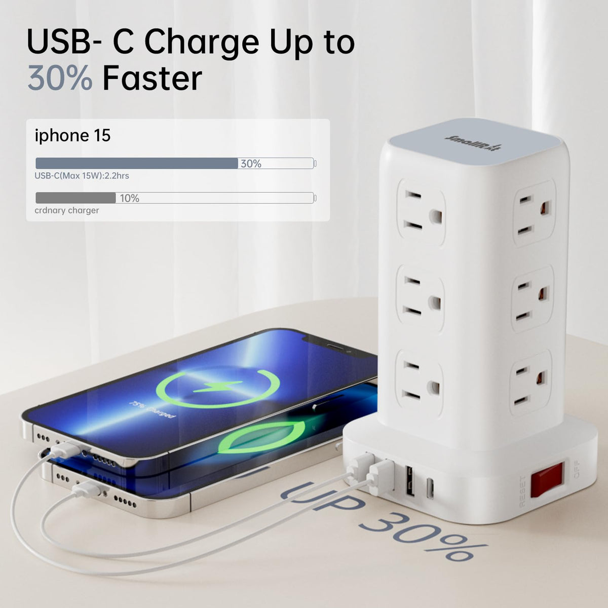 SMALLRT size comparison in hand showing compact tower and portable convenience