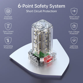SMALLRT next to smartphone to show scale and compact space-saving design