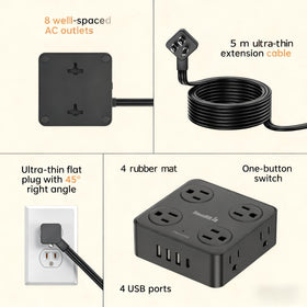 SmallRT USB-A ports provide 12W total for multiple devices.