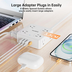 SMALLRT USB-C and USB-A ports power phones and tablets quickly at a desk