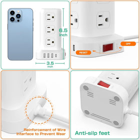 SmallRT vertical tower with wide outlet spacing reduces plug blocking.