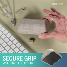 Smartish integrated on office desk organizing multiple chargers for neat workspace