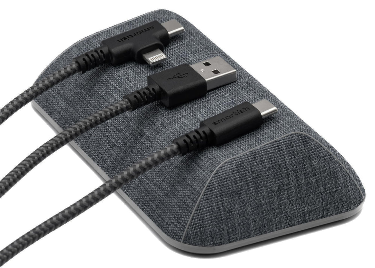 Smartish Cable Wrangler front view showing neat cable organization benefit