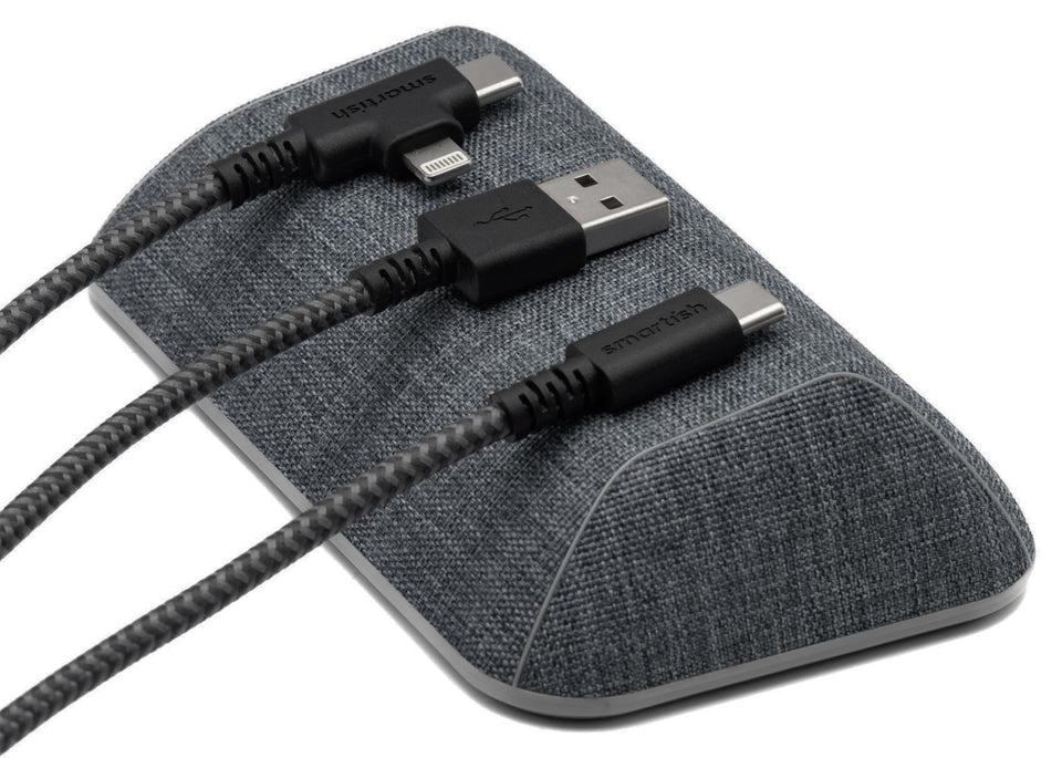 Smartish Cable Wrangler front view showing neat cable organization benefit
