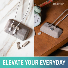 Smartish on nightstand with phone charging demonstrating quick-access convenience