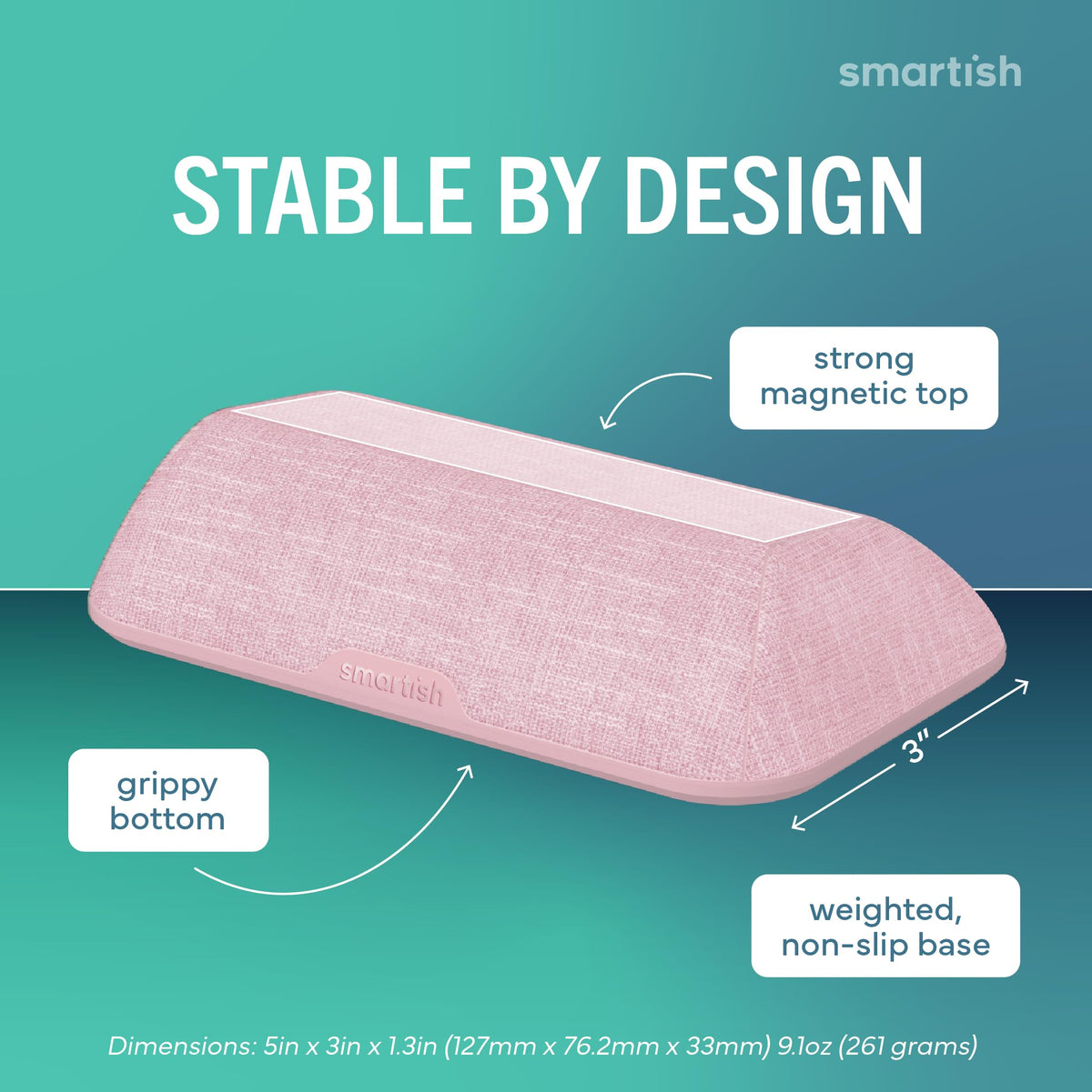 Smartish organizer with magnetic silicone collars holding mixed cables neatly