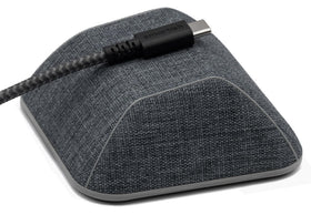 Smartish front view of Cable Wrangler showing neat chargers and tidy desk