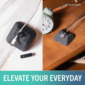 Smartish magnetic silicone collar on Lightning cable for secure attachment benefit