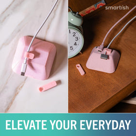 Smartish side profile showing compact scale and desk-friendly benefit