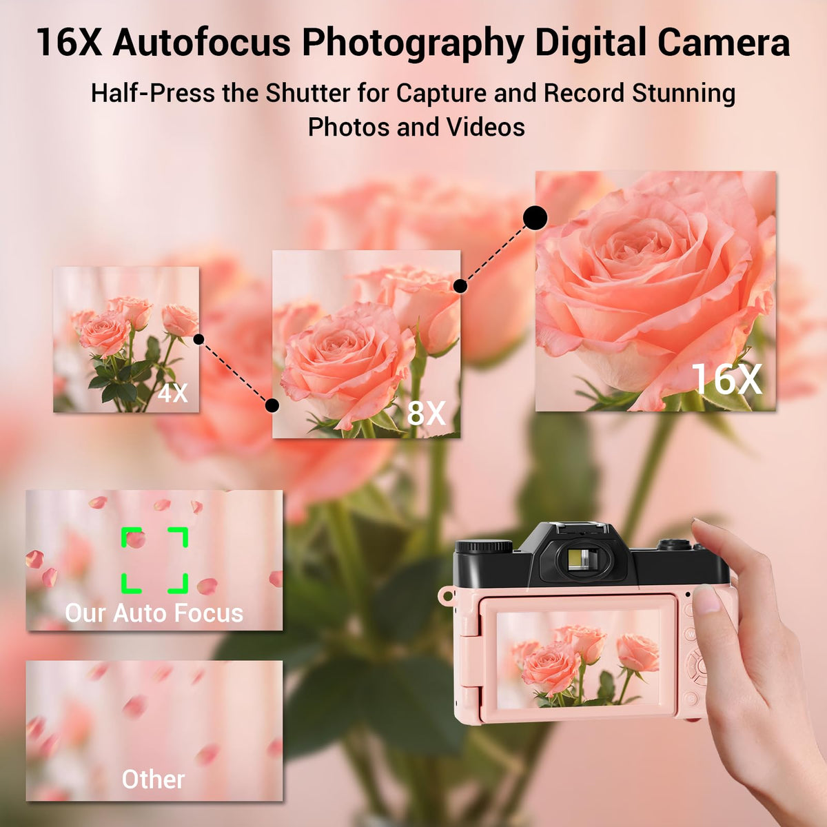SMARTKLIK 16x digital zoom helps capture distant details clearly