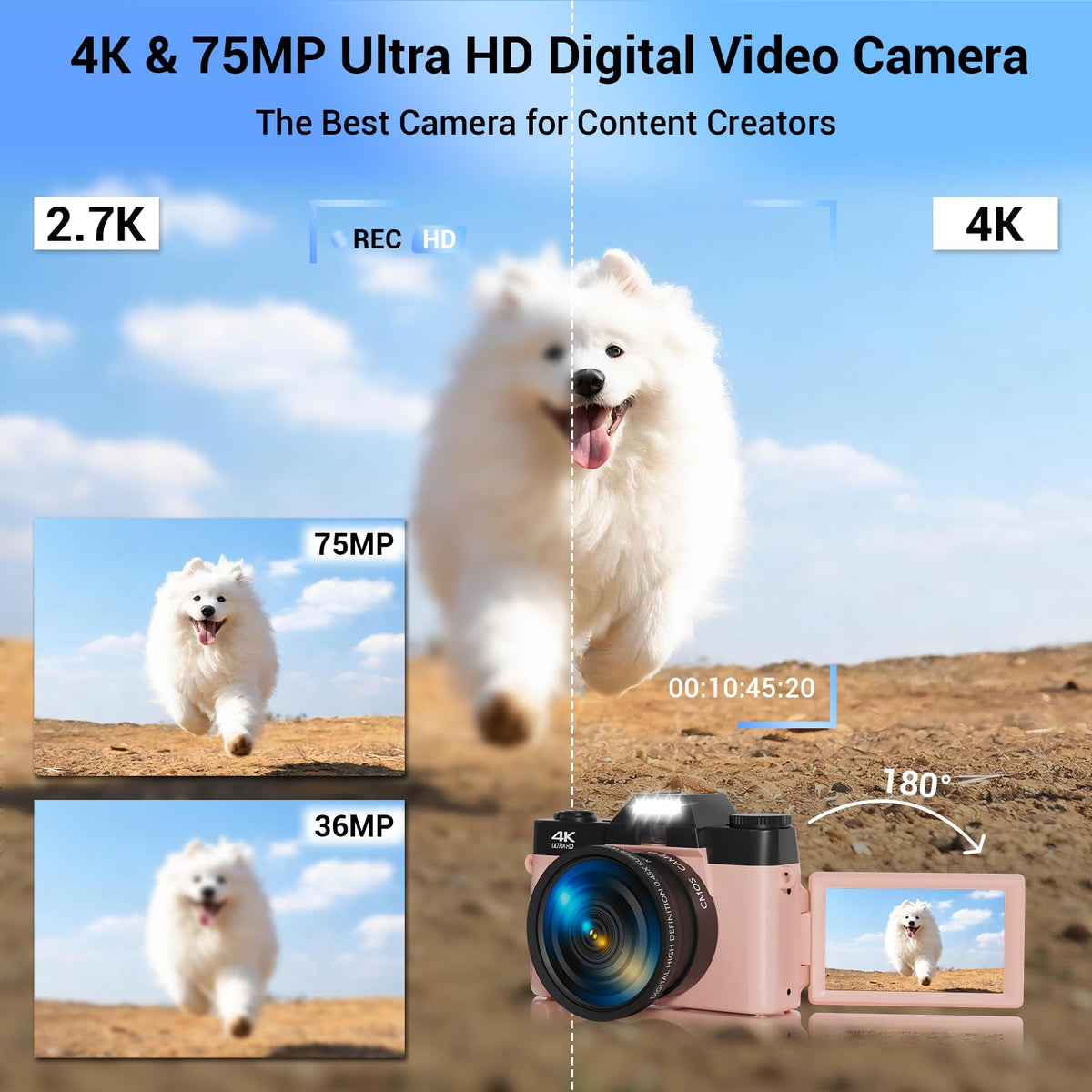 SMARTKLIK 75MP photography capability shows crisp stills for everyday moments