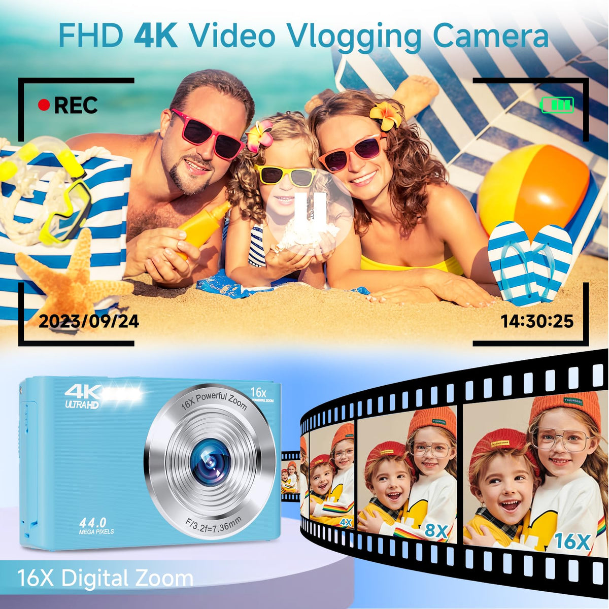 SMARTKLIK rear 2.8-inch display close-up for easy preview and compositional control