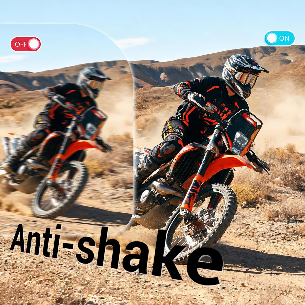 SMARTKLIK camera 16x digital zoom captures distant landscapes with detail.