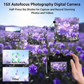 SMARTKLIK camera wifi-transfer enables quick sharing to your phone.