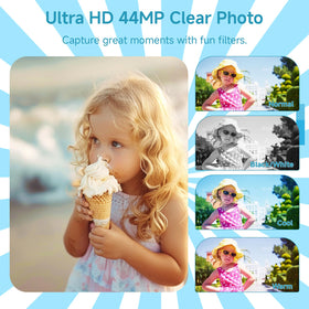 SMARTKLIK lens and 16x zoom close-up showing zoom control for framing distant subjects