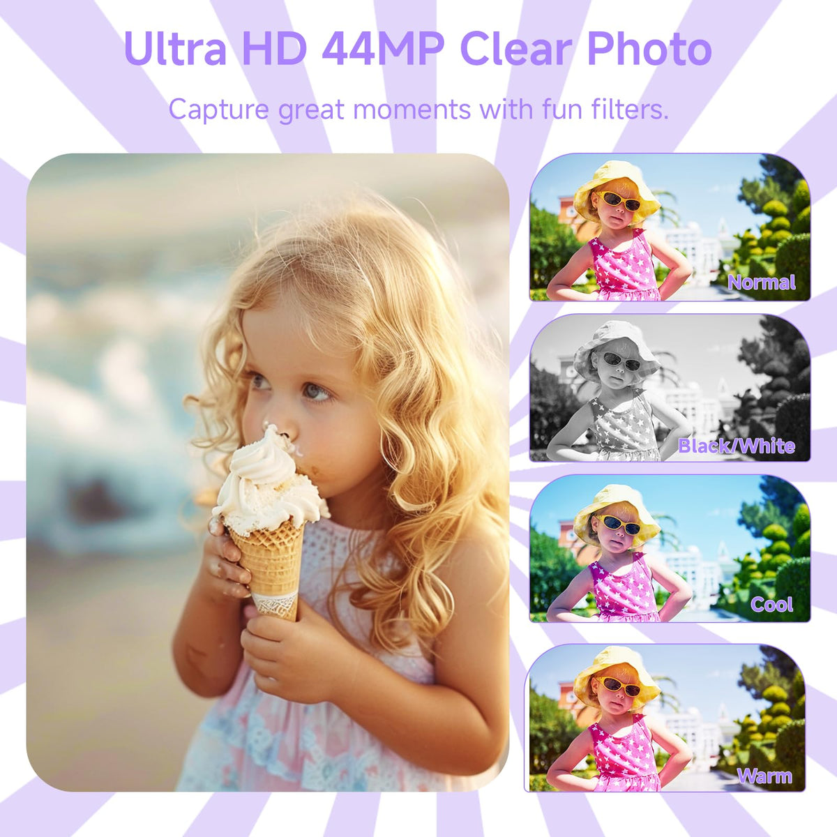 SMARTKLIK camera in hand illustrating compact size and portability benefit