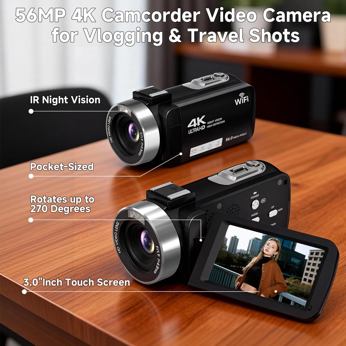 SMARTKLIK night vision captures high-contrast footage in darkness