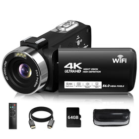 SMARTKLIK video camcorder with 4K and 18x zoom for travel storytelling