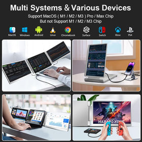 Smartlinx driver-free setup with USB-C and HDMI ports for flexible connections