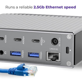 Smartlinx Thunderbolt 4 Dock compact desk setup for organized workspaces.