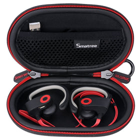 Smatree holding Beats earphones inside cushioned compartment for scratch prevention