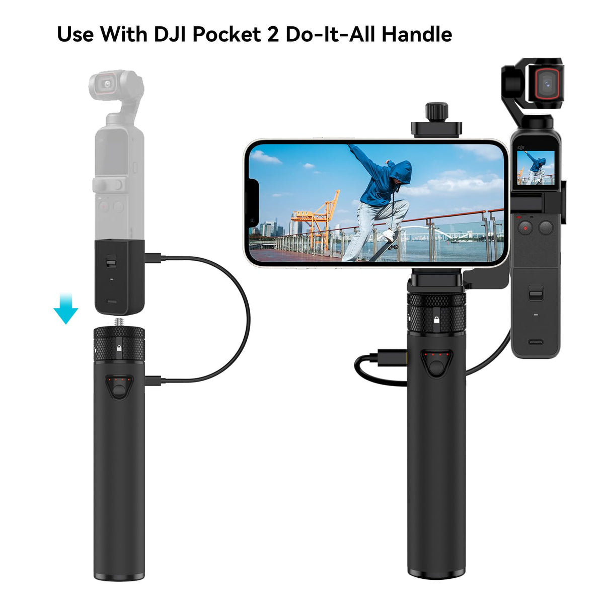 Smatree fast charging via Type-C 2A for pocket devices.