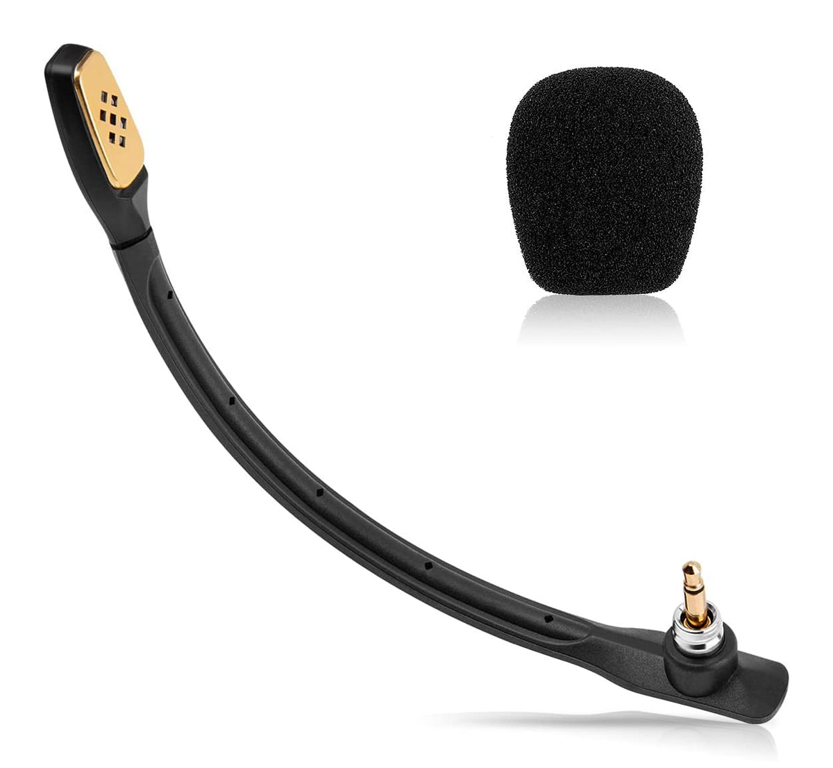 Smays front view of packaged replacement mic showing compatibility and quick install benefit