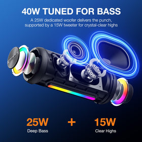 SmileBOP 40W deep bass for room-filling sound