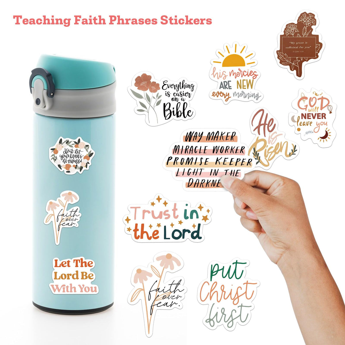 Smilelife inspirational messages on Bible Verse Stickers ideal for study and reflection.