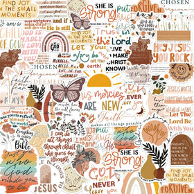 Smilelife Bible Verse Stickers feature Jesus designs for journaling and personal Bibles.